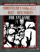 Storyteller's Narrative help mini screen