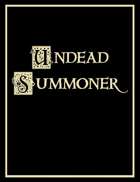 Undead Summoner Character Sheet