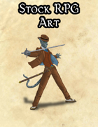 Stock Art - Catfolk Swordsman