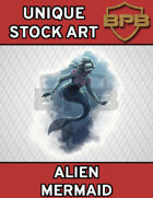 Unique Stock Art - Alien Mermaid