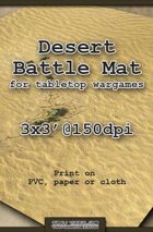 Wargames Battle Mat 3'x3' - Desert (021c)