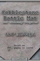 Wargames Battle Mat 6'x4' - Cobblestone City (041)