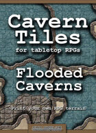 Cavern Tiles - Flooded Caverns - RPG Game Tiles