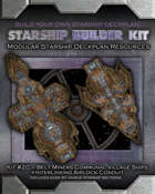 Starship Builder Kit: #20 - Belt Miners Communal Village Ships + Interlinking Airlock Conduit