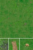 Grass Field Game Mat set 6x4