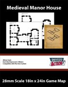 Medieval Manor House Map (Hexes = 2 Meters)