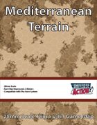 Mediterranean Terrain Map (Hexes = 2 Meters)