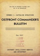 Ostfront Commander's Bulletin - Battalion Operations