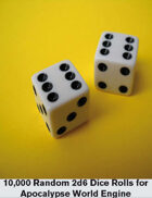 Random Powered by the Apocalypse Dice tables