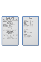 3Deep Combat Cards
