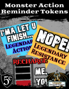 Monster Action Reminder Tokens for 5E Virtual Tabletop (VTT)