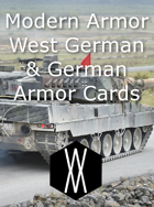 Modern Armor - West German and German Armor Cards