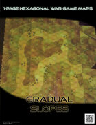 1 Page Hexagonal War Game Maps - Gradual Slopes