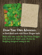 The Forest Dragon Draw Your Own Adventure Blank Card Set