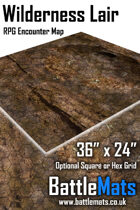 Wilderness Lair 36" x 24" RPG Encounter Map