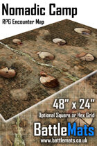 Nomadic Camp 48" x 24" RPG Encounter Map