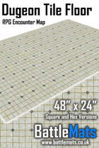 Dungeon Tile Floor 48" x 24" RPG Encounter Map