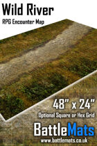 Wild River 48" x 24" RPG Encounter Map