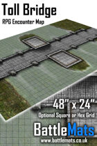 Toll Bridge 48" x 24" RPG Encounter Map