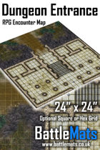 Dungeon Entrance 24" x 24" RPG Encounter Map