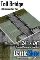 Toll Bridge 24" x 24" RPG Encounter Map