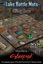 Shanty Town 24" x 24" RPG Encounter Map