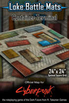 Container Terminal 24" x 24" RPG Encounter Map