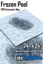 Frozen Pool 24" x 24" RPG Encounter Map