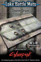 Storm Drain 36" x 18" RPG Encounter Map