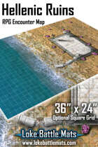 Hellenic Ruins 36" x 24" RPG Encounter Map