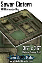 Sewer Cistern 36 x 36 RPG Encounter Map