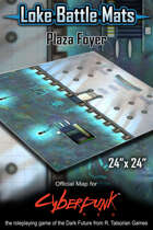 Plaza Foyer 24" x 24" Cyberpunk RED Battle Map