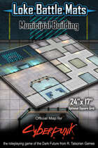 Municipal Building 24" x 17" Cyberpunk RED Battle Map