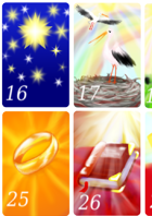 Chakra Lenormand 54 Card deck -No insert! poker size
