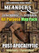 Meanders All-Purpose Map Pack - POST-APOCALYPTIC CITY INTERIORS