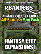 Meanders All-Purpose Map Pack - FANTASY CITY EXPANSION I