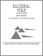 Esoteric Pulp Genre Guide First Edition