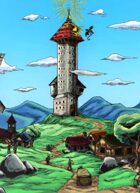 Fantasy Location: Mage Tower (color version)