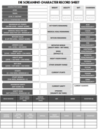 Die Screaming Character Sheet