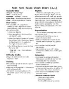 Axon Punk: Overdrive - General Rules Cheat Sheet