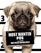 Most Wanted Pug Poker Size Playing Cards Deck