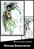 BlaszczecArt Stock Art: Green Sorceress