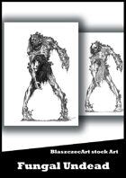 BlaszczecArt Stock Art: Fungal Undead B&W
