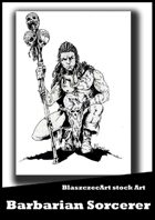 BlaszczecArt Stock Art: Barbarian Sorcerer