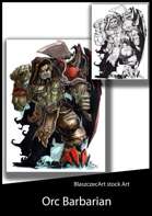 BlaszczecArt Stock Art: Orc Barbarian