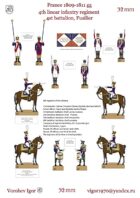 The commander of the 4 th line infantry regiment, the ensign and chief of the 4th battalion