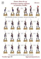 New!! 18-th linear infantry regiment. 1st battalion. Fusiliers (1st and 2nd company)