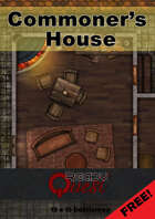 ReadyQuest Maps - Fantasy: Commoner's House 15 x 15 FREE