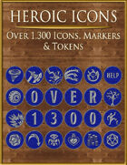 Heroic Icons: Blue/Silver