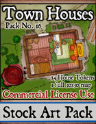 Town Houses - Stock Art